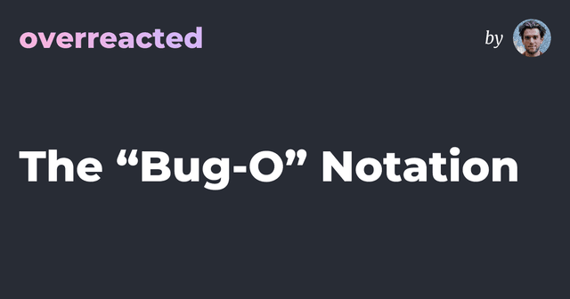 "Bug-O" 표기법